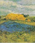 Vincent Van Gogh Heuschober an einem Regentag oil painting on canvas